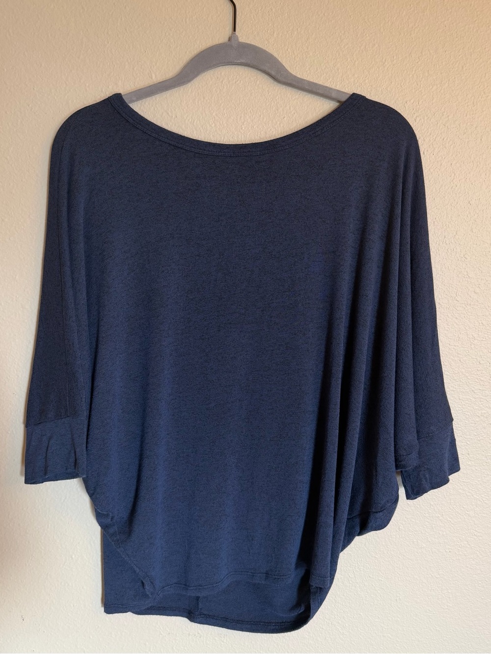 Women's Navy Dolman Sleeve Top Size XL